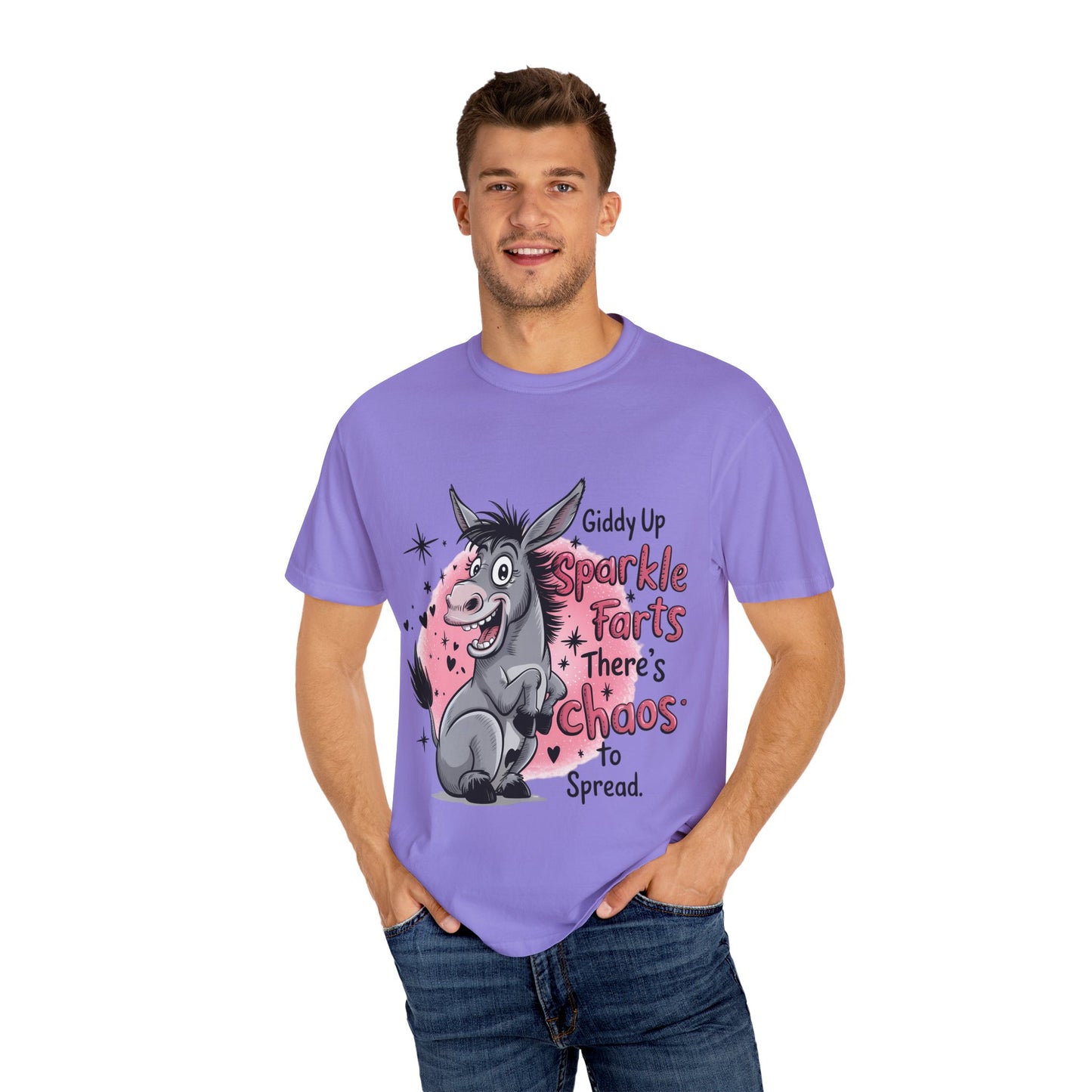 Funny Unisex T-Shirt with Sparkle Farts Design