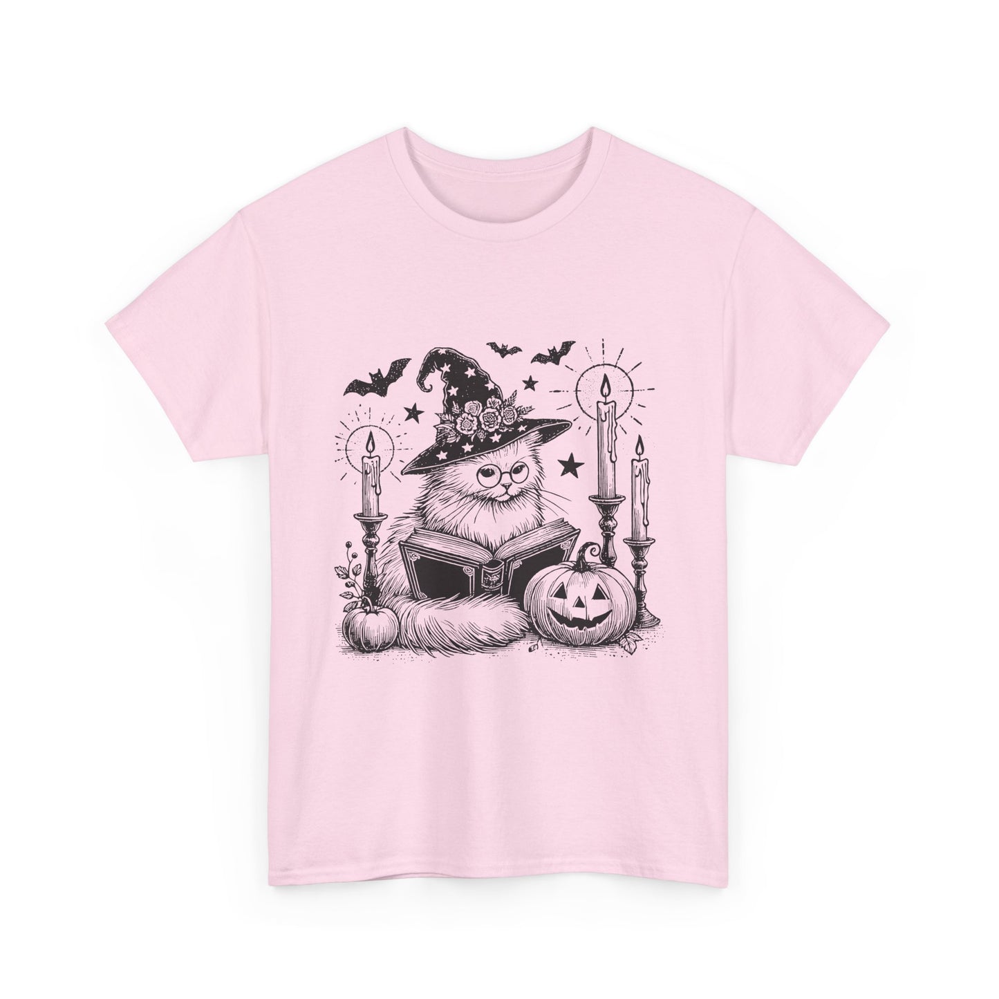 Halloween Cat Witch Tee