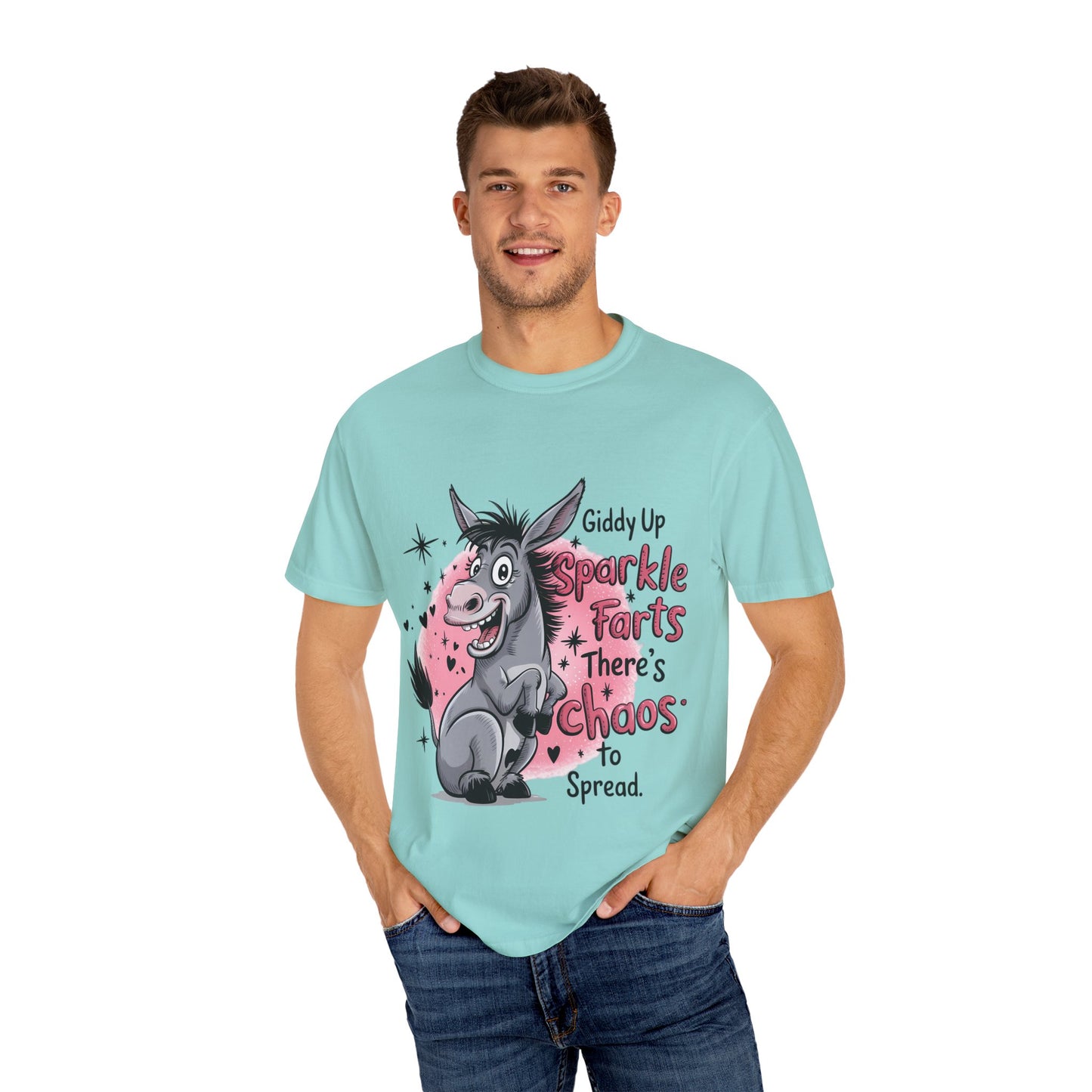 Funny Unisex T-Shirt with Sparkle Farts Design