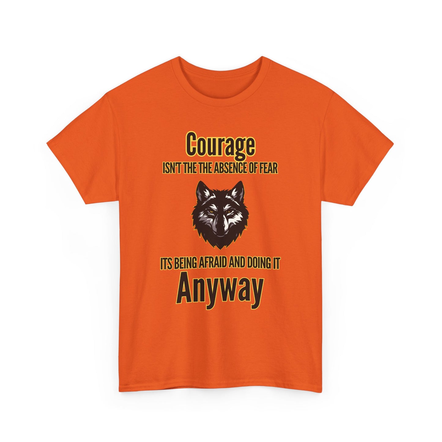 Inspirational Wolf T-Shirt – Strength, Courage & Empowerment Tee for Adults