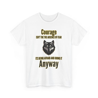Inspirational Wolf T-Shirt – Strength, Courage & Empowerment Tee for Adults