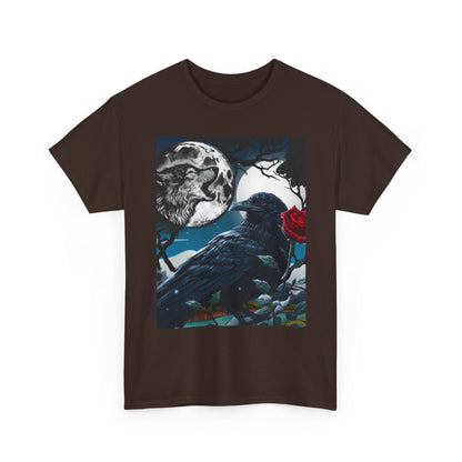 Moonlit Raven Tee - Gothic, Artistic Unisex Shirt