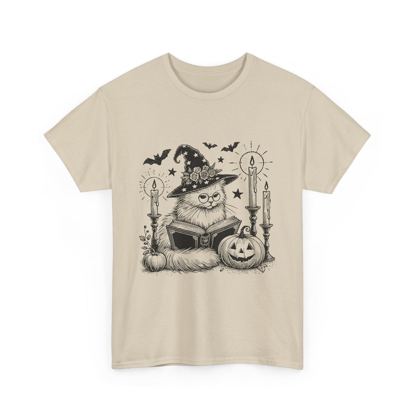 Halloween Cat Witch Tee