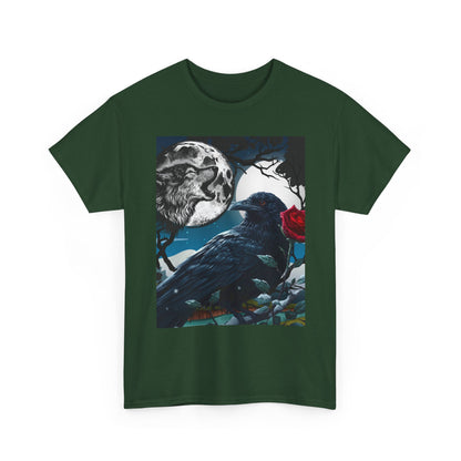 Moonlit Raven Tee - Gothic, Artistic Unisex Shirt