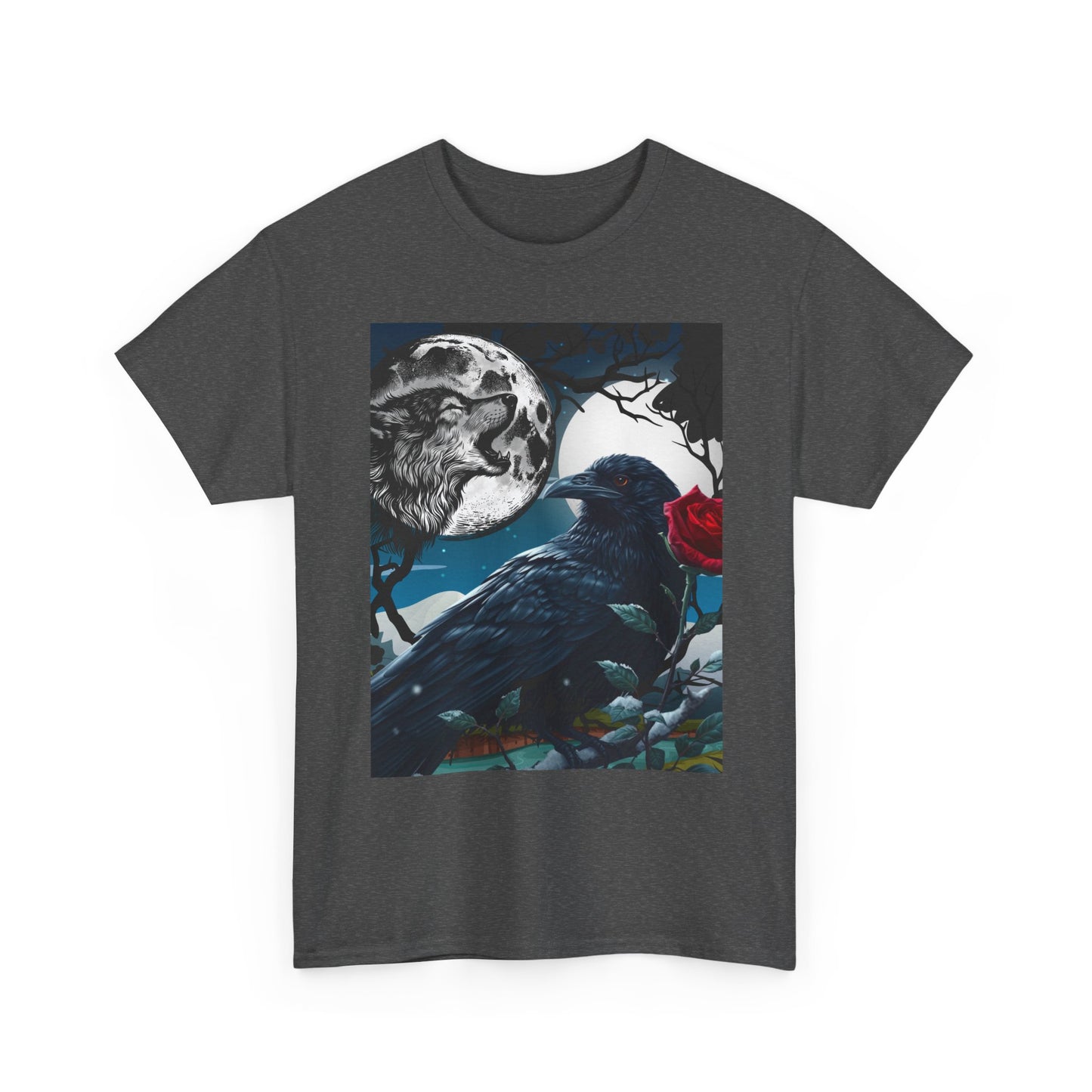 Moonlit Raven Tee - Gothic, Artistic Unisex Shirt