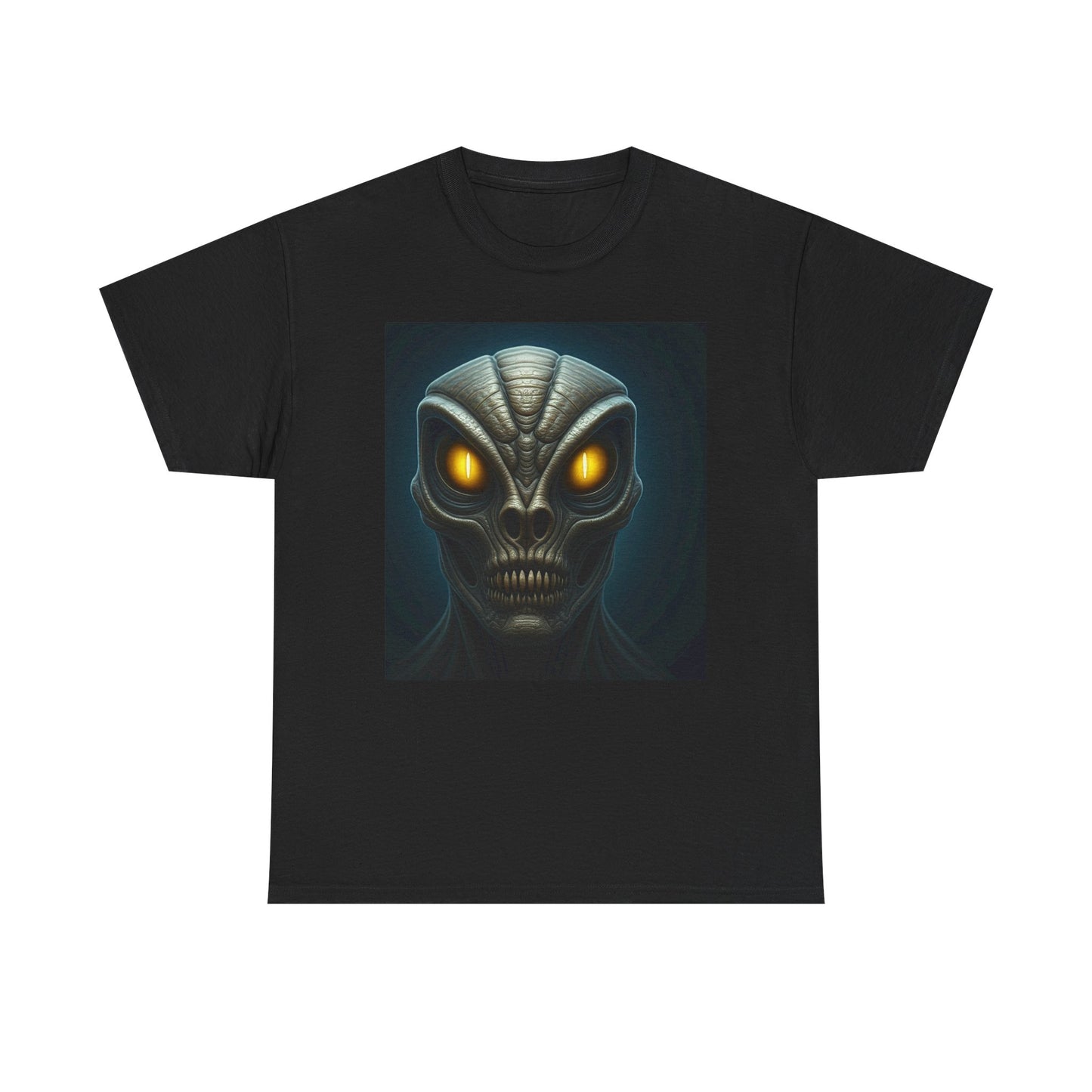 Alien Face Unisex Heavy Cotton Tee