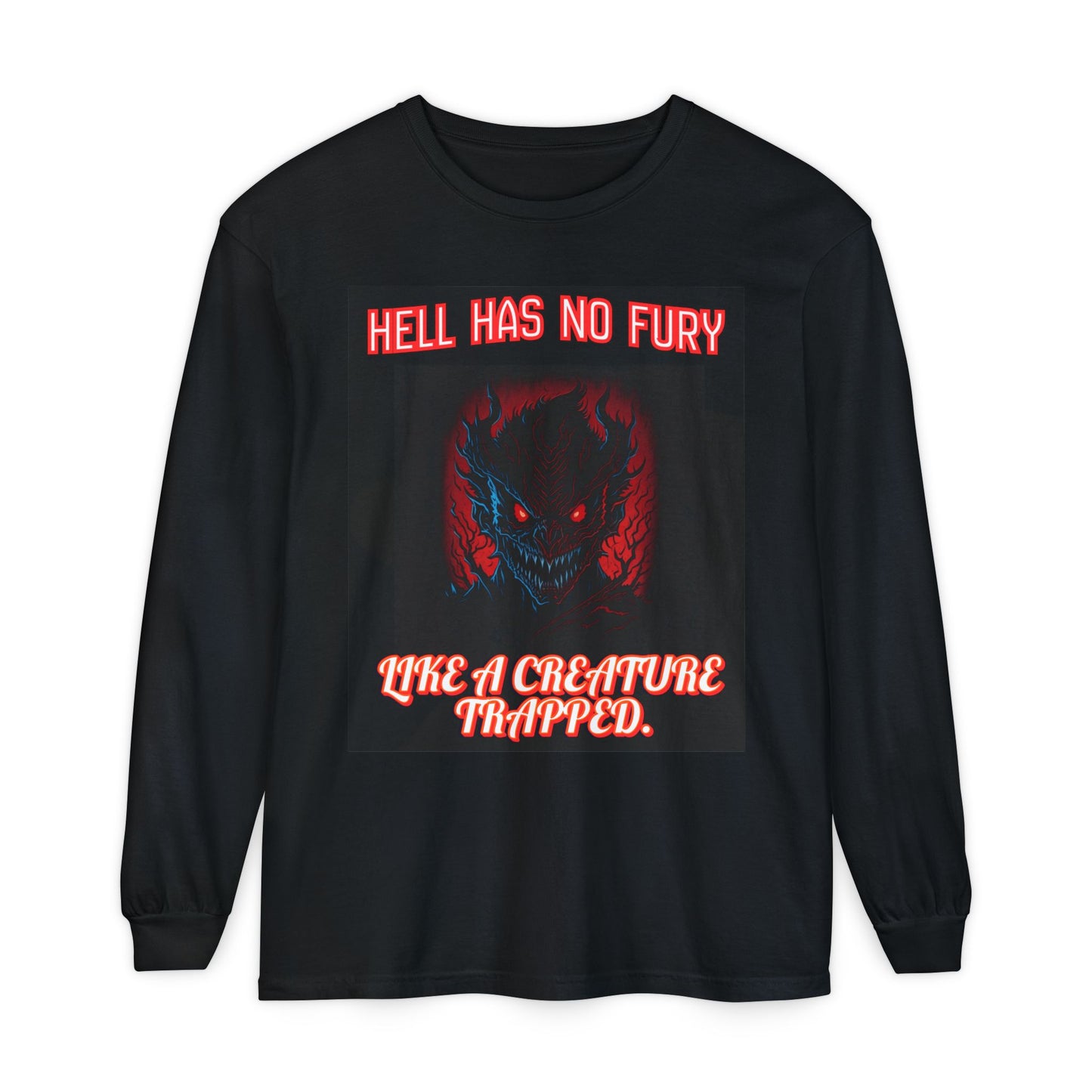 Gothic Long Sleeve T-Shirt, Hell Has No Fury Tee,