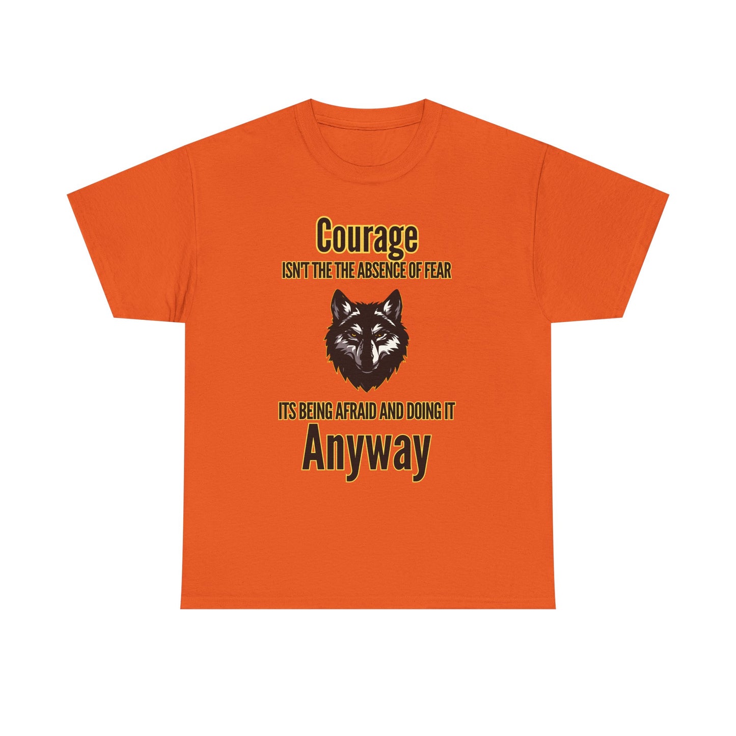 Inspirational Wolf T-Shirt – Strength, Courage & Empowerment Tee for Adults